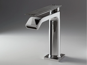 IOS - Countertop single handle brass washbasin tap by Rubinetterie Treemme - view 2